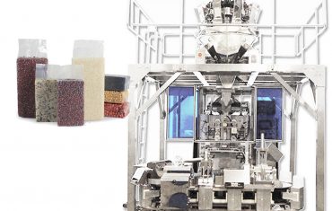 ਅਨਾਜ ਲਈ ਆਟੋਮੈਟਿਕ ਇੱਟ ਦੀ ਕਿਸਮ ਵੈਕਿਊਮ ਬੈਗ ਬਣਾਉਣ ਵਾਲੀ ਫਿਲਿੰਗ ਪੈਕਜਿੰਗ ਮਸ਼ੀਨ