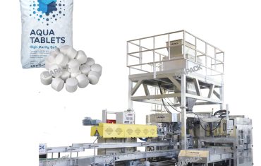 25-50 ਕਿਲੋਗ੍ਰਾਮ ਨਮਕ ਦੀਆਂ ਗੋਲੀਆਂ ਵਜ਼ਨ ਭਰਨ ਵਾਲੀ ਬੈਗਿੰਗ ਮਸ਼ੀਨ